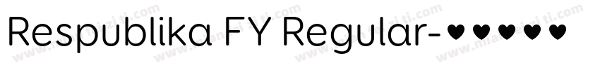 Respublika FY Regular字体转换